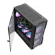 Darkflash DK431 Mesh computer case + 4 ARGB fans - black