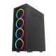 Darkflash Phantom Computer Case + 6 fans (black)