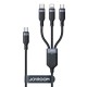 Daugiafunkcis USB prie USB-C 2x Lightning Micro Joyroom kabelis S-A18