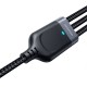 Daugiafunkcis USB prie USB-C 2x Lightning Micro Joyroom kabelis S-A18