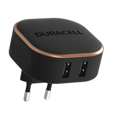 Duracell sieninis įkroviklis 2xUSB 2.4A 24W (juodas)