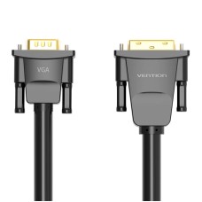 Vention DVI(24+1) - VGA kabelis 1.5m - Juodas
