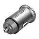 Dual Port Car Charger Vention FFEH0 USB A+A(30/30) Gray