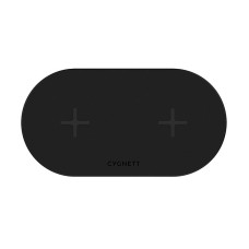 Dual wireless charger Cygnett 20W (black)