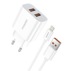 Dvigubas USB įkroviklis Foneng EU45 iPhone