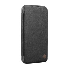 Etui Nillkin Qin Prop Leather iPhone 16 Pro Max (czarny)