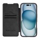 Etui Nillkin Qin Prop Leather iPhone 16 Pro Max (Czarny)