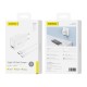 Foneng EU54 USB-A, 3A mains charger (White) + USB-A to USB-C cable