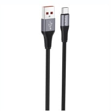 Foneng X112 USB-A to USB-C cable, 3A, 1m (black)