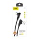 Foneng X70 angled USB - USB-C cable 3A 1m - Black