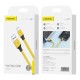 Foneng X96 USB-A to USB-C cable 2.4A, 1m (yellow)