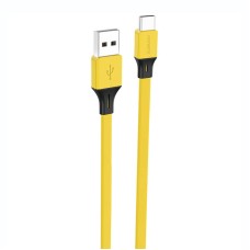 Foneng X96 USB-A į USB-C laidas 2.4A, 1m (geltonas)