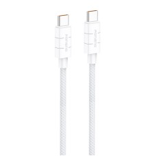 Foneng XS02 60 W USB-C į USB-C laidas, 1.2 m (baltas)