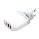 GaN charger LDNIO A3511Q, 2x USB + USB-C, 65W (white)