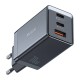 GaN Mcdodo CH-1543 tinklo įkroviklis, 2x USB-C, 1x USB, 67W + USB-C į USB-C 2 m laidas (juodas)