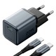 GaN Vention USB-C 20W Charger + USB-C-L 1m Cable (Gray)