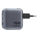 GaN Vention USB-C+C+A 70W Charger (Gray)