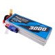 Gens ace G-Tech 3000mAh 22.2V 60C 6S1P Lipo baterijų paketas su EC5 kištuku