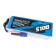 Gens ace G-Tech 5100mAh 80C 22.2V 6S1P Lipo baterijų paketas su EC5 kištuku