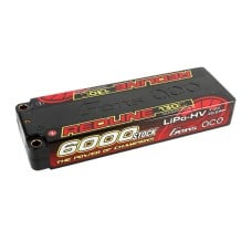 Gens ace Redline Series 6000mAh 7.6V 130C 2S2P Hard Case 57# HV Lipo Battery