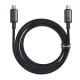 Fast Charging Cable Baseus Crystal Shine USB-C to USB-C 100W, 1.5m, 20Gb (black)