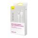 Fast Charging cable Baseus USB-A to Lightning  Explorer Series 2m, 2.4A (white)