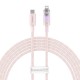 Fast Charging cable Baseus USB-C to Lightning - Explorer Series - 2m - 20W - pink