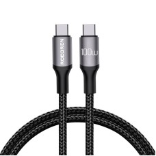 Fast Charging cable Rocoren USB-C to USB-C Retro Series 2m 100W (grey)