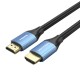 HDMI 4K HD 10 m kabelio ventiliacija ALHSL (mėlyna)