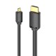 HDMI-D Male to HDMI-A Male 4K HD Cable 1m Vention AGIBF (Black)