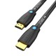 HDMI kabelis 1.5 m ventiliacijos AAMBG (juodas)