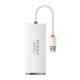 Hub 4in1 Baseus Lite Series USB to 4x USB 3.0 25cm (white)