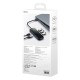 Hub 5in1 Baseus AcmeJoy serijos USB-C iki 2xUSB 3.0 + USB 2.0 + USB-C PD + HDMI (tamsiai pilka)