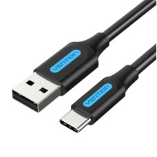 Įkrovimo laidas nuo USB 2.0 iki USB-C Vention COKBF 1m (juodas)