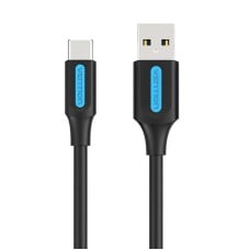 Įkrovimo laidas nuo USB-A 2.0 iki USB-C Vention COKBC 0.25 m (juodas)