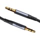 Joyroom SY-A09 AUX cable 3.5mm mini AUX braided 1.2m - Black