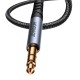 Joyroom SY-A09 AUX cable 3.5mm mini AUX braided 1.2m - Black