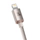 Kabel USB-C do iP Baseus Crystal Shine, 20 W, 1.2 m (aukštas)