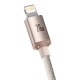 Kabel USB-C do iP Baseus Crystal Shine, 20W, 2m (mažas)