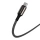 Kábel USB-C do Lightning Vipfan P03 1.5m, Power Delivery (czarny)