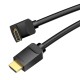 Kabelis HDMI ventiliacija AAQBG 1.5 m kampas 270° (juodas)