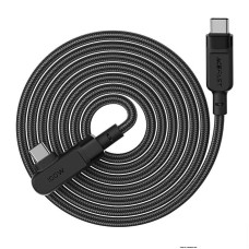 Kabelis iš USB-C į USB-C Acefast C5-03 kampinis, 100 W, 2 m (juodas)