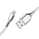 Kabelis Lightning į USB Cygnett Armored 2.4A 12W 0.1m (baltas)