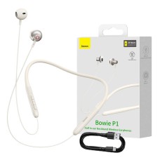 Neckband Magnetic Sport Earphones Baseus Bowie P1 (creamy-white)