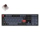 Keychron V6 QMK/VIA RGB Knob Brown Switch Mechanical Keyboard (black)