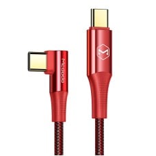 Cable USB-C to USB-C Mcdodo CA-8321 100W 90 Degree 1.2m (red)