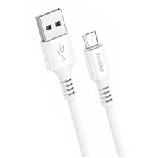 Laidas iš USB į Micro USB Foneng, X85 3A greitas įkrovimas, 1 m (baltas)