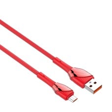 LDNIO LS662 USB - Micro USB 2m, 30W laidas (raudonas)