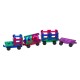 Magnetinės plytelės 3D Train Playmags 155 - 20 vnt