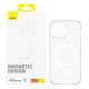 Magnetic Phone Case for iP 13 PRO MAX Baseus OS-Lucent Series (Clear)